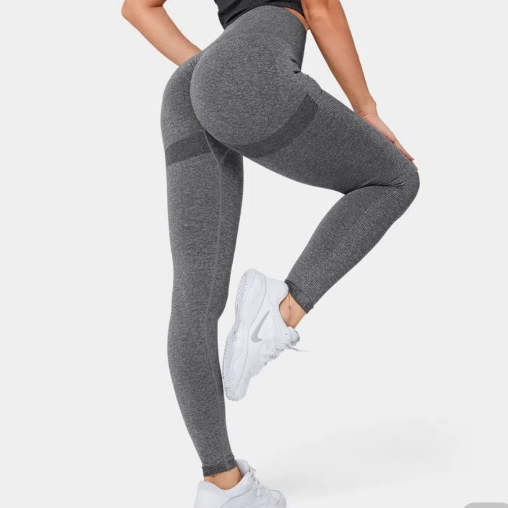 Gymshark Gray Seemless Flow, High Waisted Leggings